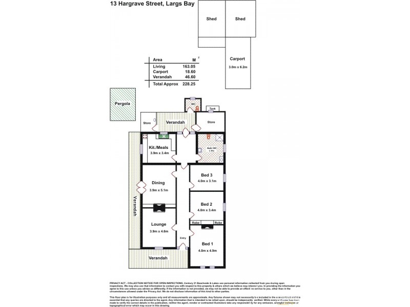 13 Hargrave Street, Largs Bay SA 5016 Floorplan