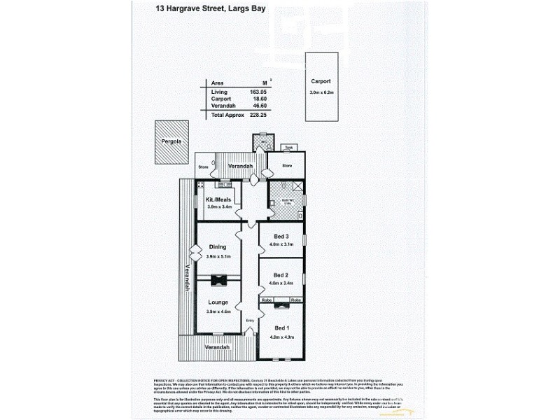 13 Hargrave Street, Largs Bay SA 5016 Floorplan