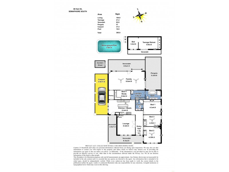 80 Hart Street, Semaphore South SA 5019 Floorplan