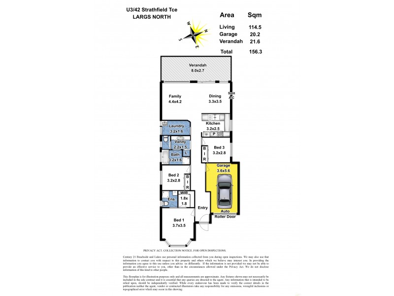 3/42 Strathfield Terrace, Largs North SA 5016 Floorplan