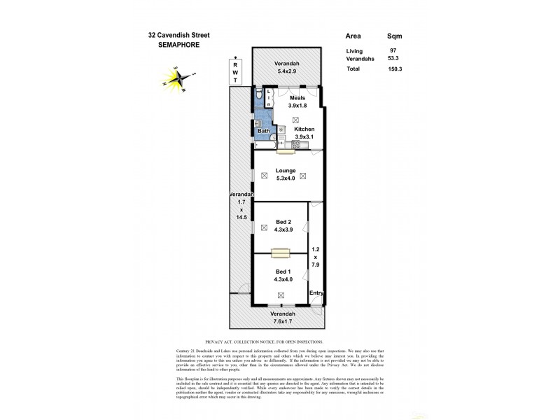 32 Cavendish Street, Semaphore SA 5019 Floorplan