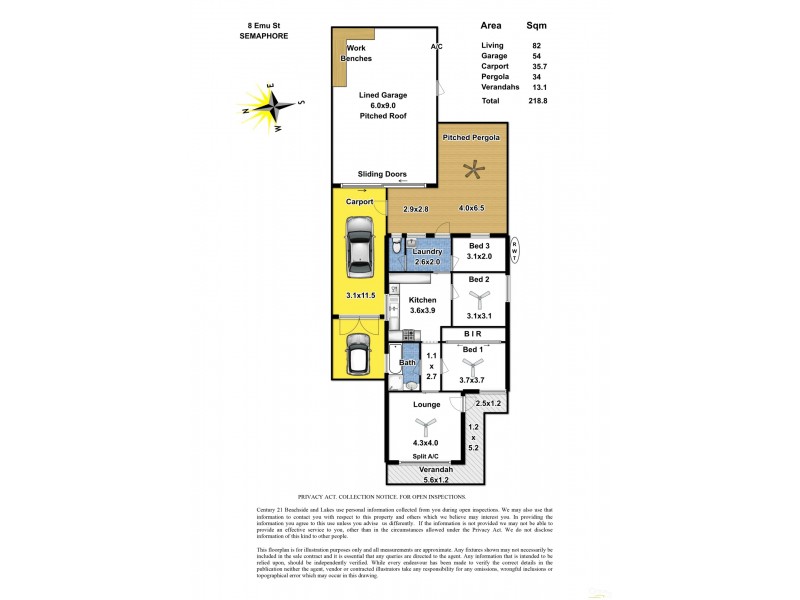 8 Emu Street, Semaphore SA 5019 Floorplan