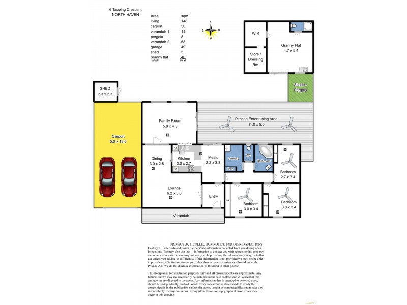 6 Tapping Crescent, North Haven SA 5018 Floorplan