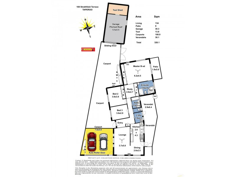 169 Strathfield Terrace, Taperoo SA 5017 Floorplan