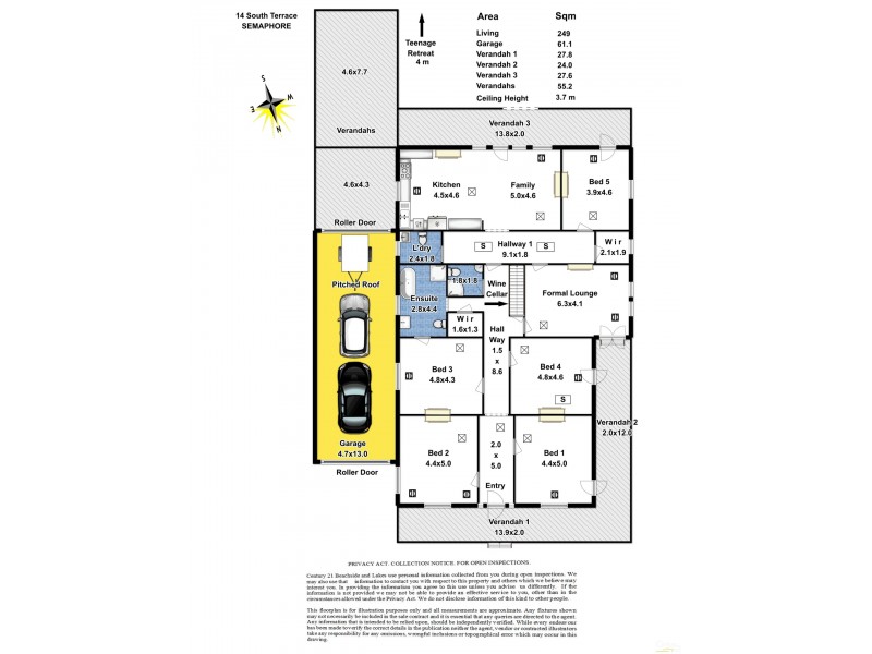 14 South Terrace, Semaphore SA 5019 Floorplan
