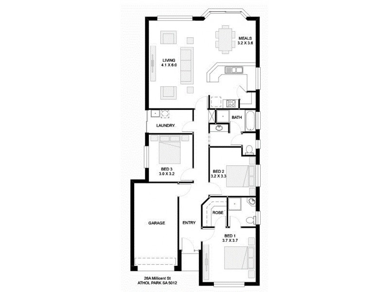 26a Millicent Street, Athol Park SA 5012 Floorplan