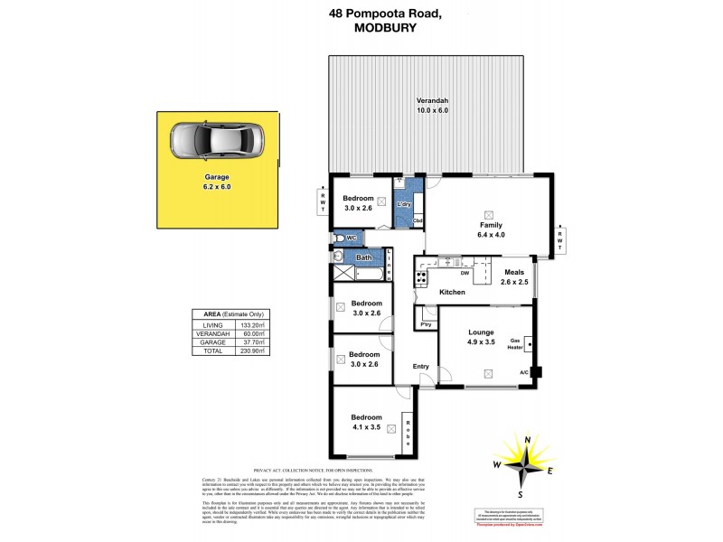 48 Pompoota Road, Modbury SA 5092 Floorplan