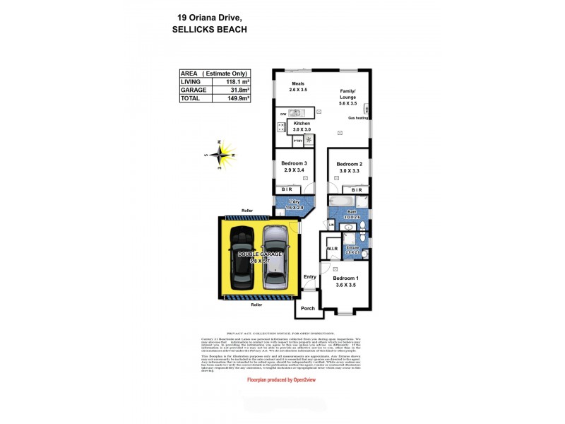 19 Oriana Drive, Sellicks Beach SA 5174 Floorplan