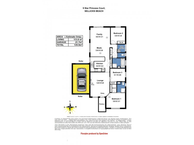 9 Star Princess Court, Sellicks Beach SA 5174 Floorplan