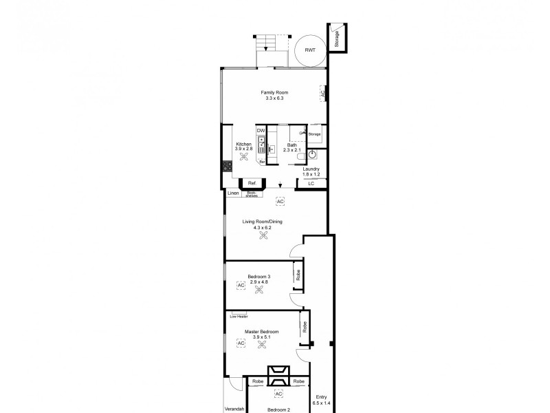 25 Woolnough Road, Semaphore SA 5019 Floorplan