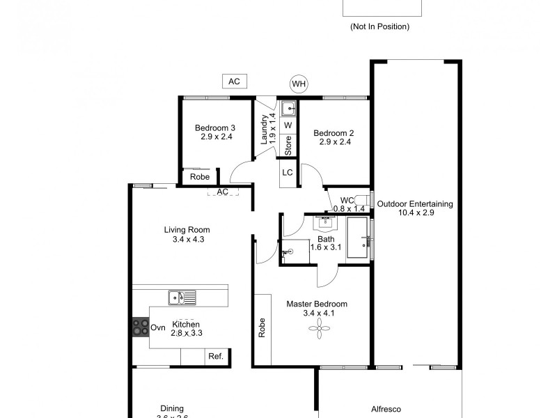 1/45 Falie Drive, North Haven SA 5018 Floorplan