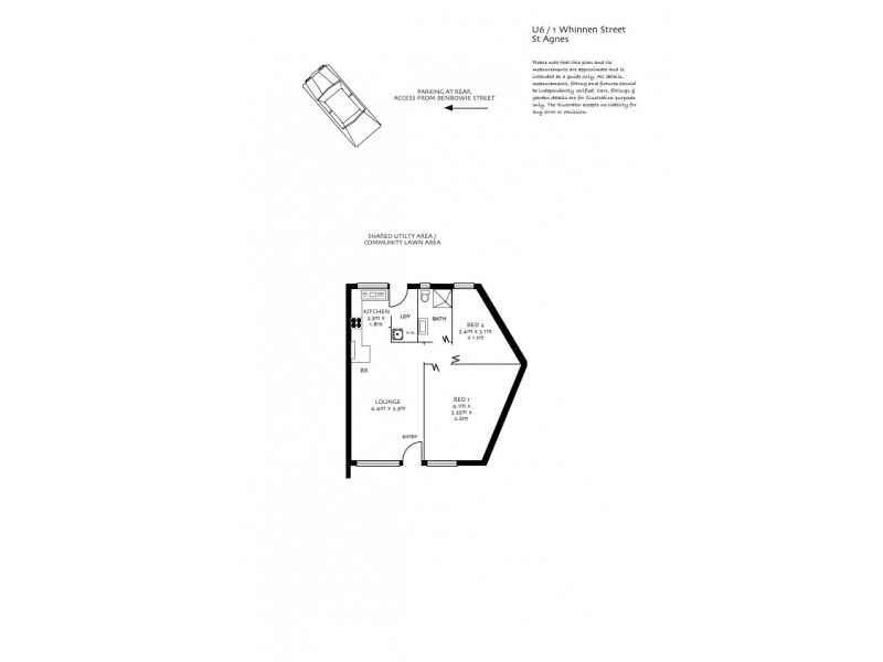 6/1 Whinnen Street, St Agnes SA 5097 Floorplan
