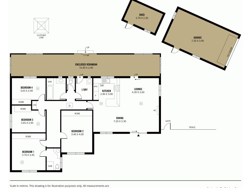 14 Farm Drive, Redwood Park SA 5097 Floorplan