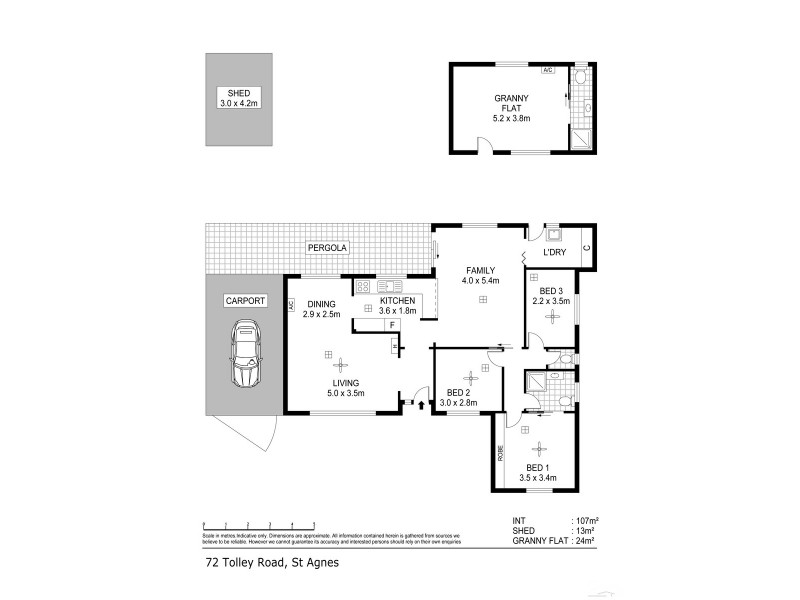72 Tolley Road, St Agnes SA 5097 Floorplan