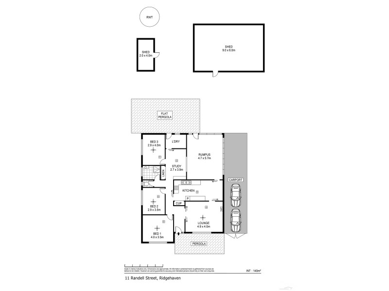 11 Randell Street, Ridgehaven SA 5097 Floorplan