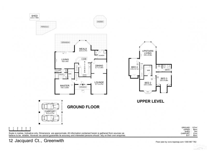12 Jacquard Court, Greenwith SA 5125 Floorplan