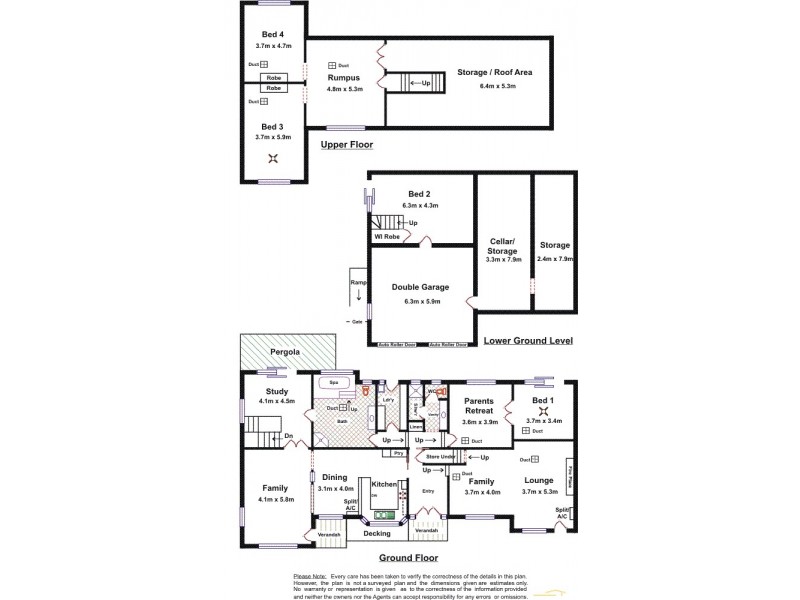 52 Wattle Crescent, Tea Tree Gully SA 5091 Floorplan