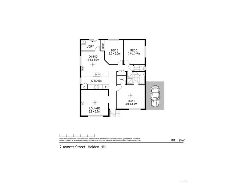 2 Avocet Street, Holden Hill SA 5088 Floorplan