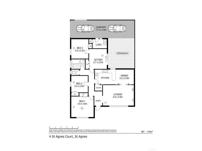 4 St Agnes Court, St Agnes SA 5097 Floorplan