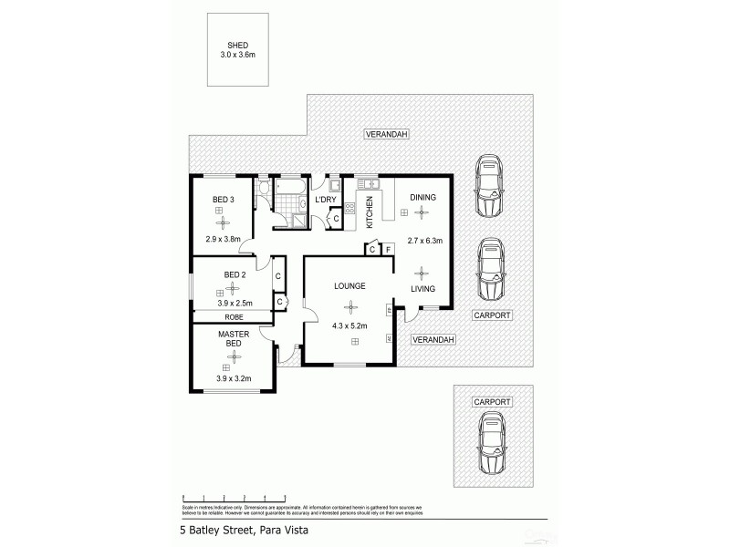 5  Batley Street, Para Vista SA 5093 Floorplan