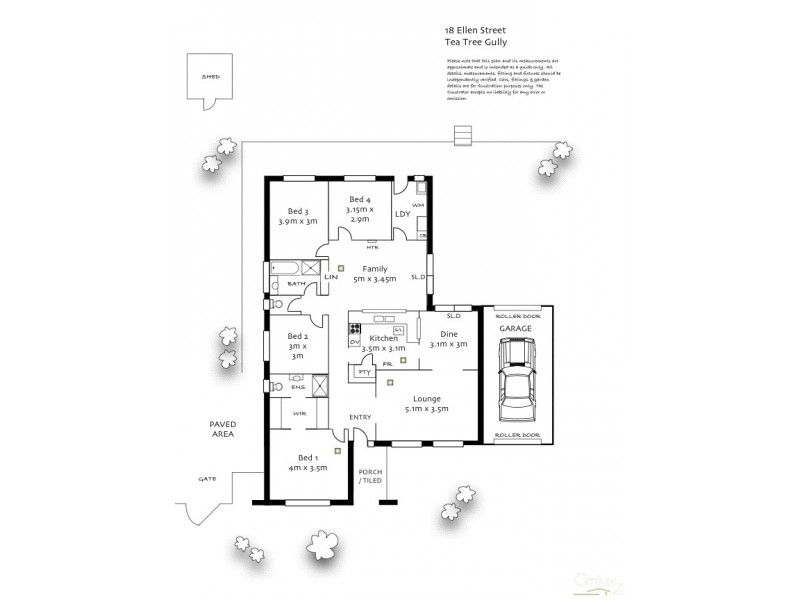 18 Ellen Street, Tea Tree Gully SA 5091 Floorplan