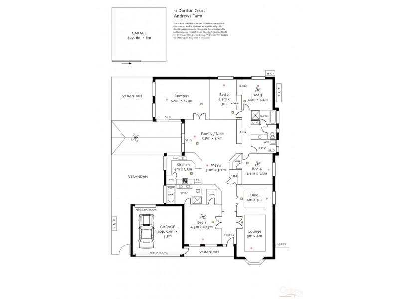 11 Darlton Court, Andrews Farm SA 5114 Floorplan
