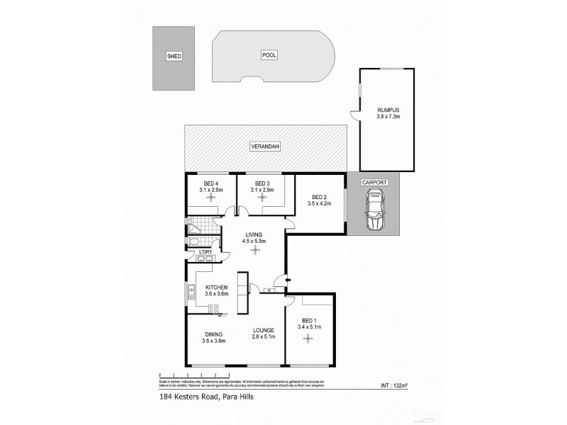 184 Kesters Road, Para Hills SA 5096 Floorplan