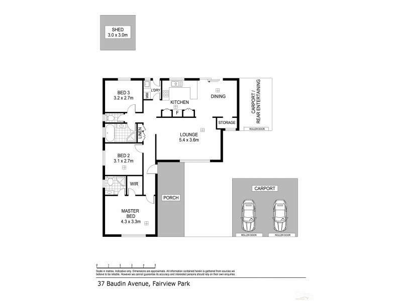 37 Baudin Avenue, Fairview Park SA 5126 Floorplan