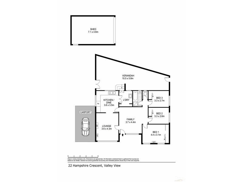22 Hampshire Crs, Valley View SA 5093 Floorplan