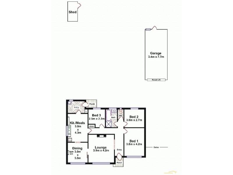33 Markwick Crescent, Campbelltown SA 5074 Floorplan