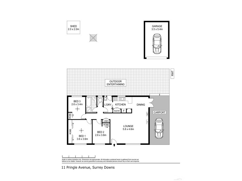 11 Pringle Avenue, Surrey Downs SA 5126 Floorplan