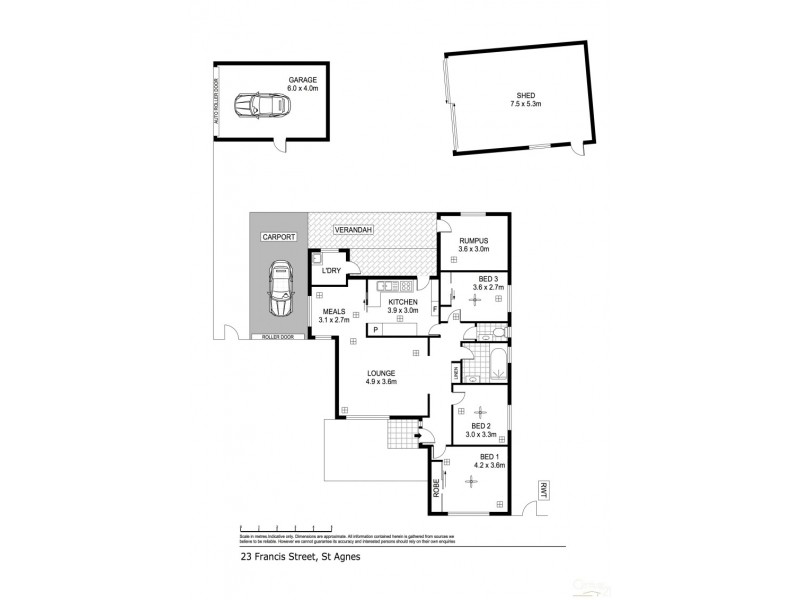 23 Francis Street, St Agnes SA 5097 Floorplan