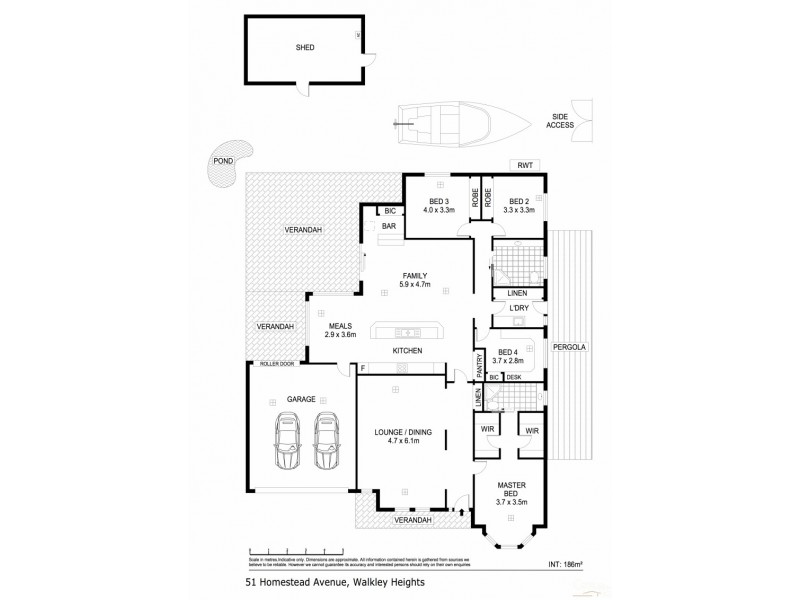 51 Homestead Avenue, Walkley Heights SA 5098 Floorplan