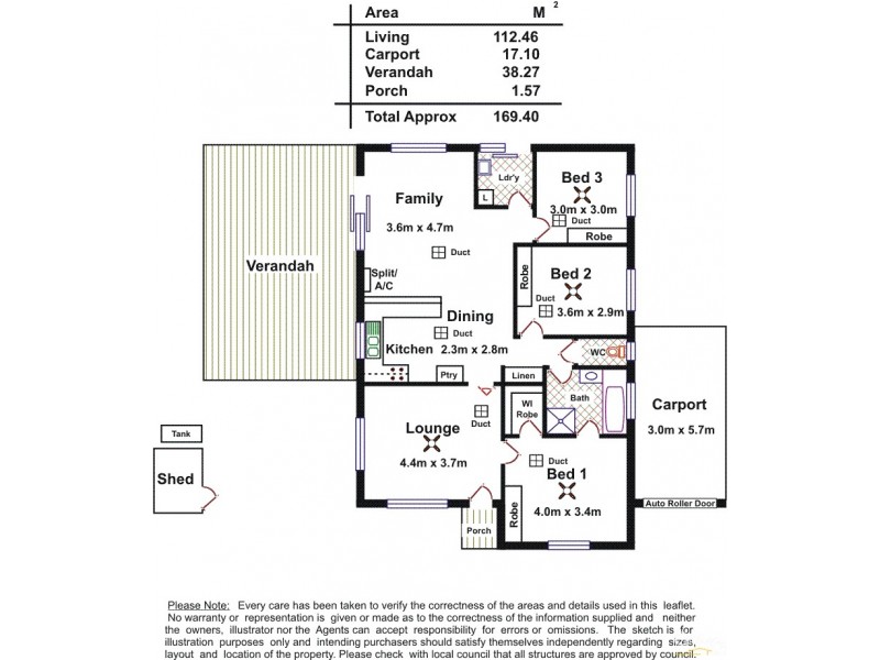 25 Loral Street, Modbury SA 5092 Floorplan