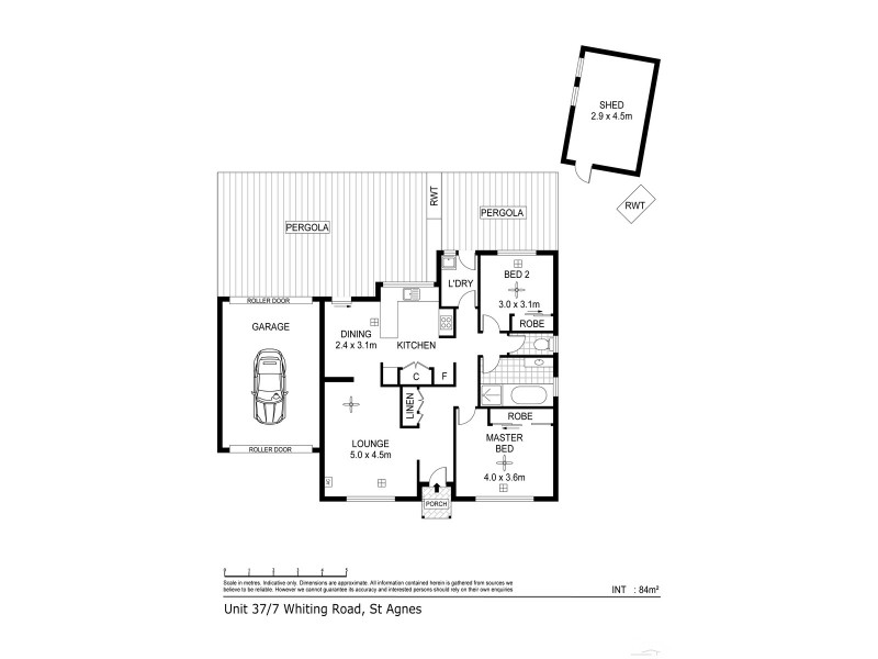 37/7 Whiting Road, St Agnes SA 5097 Floorplan