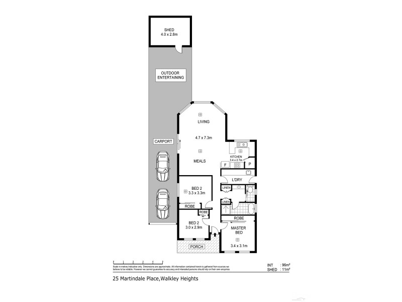 25 Martindale Place, Walkley Heights SA 5098 Floorplan