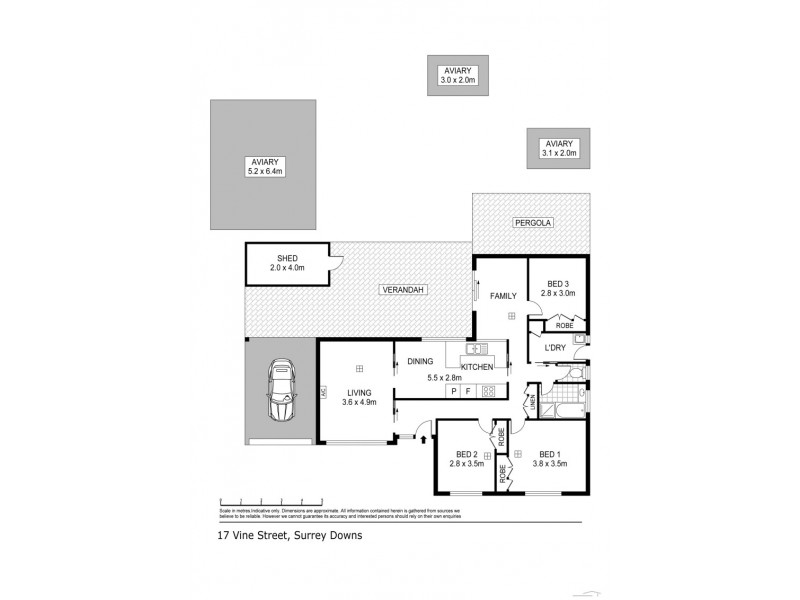 17 Vine Street, Surrey Downs SA 5126 Floorplan