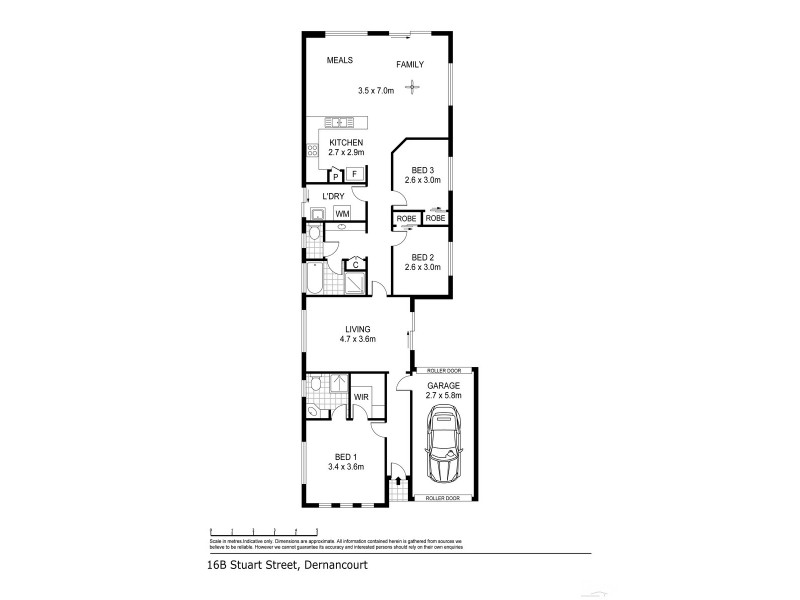16b Stuart Street, Dernancourt SA 5075 Floorplan