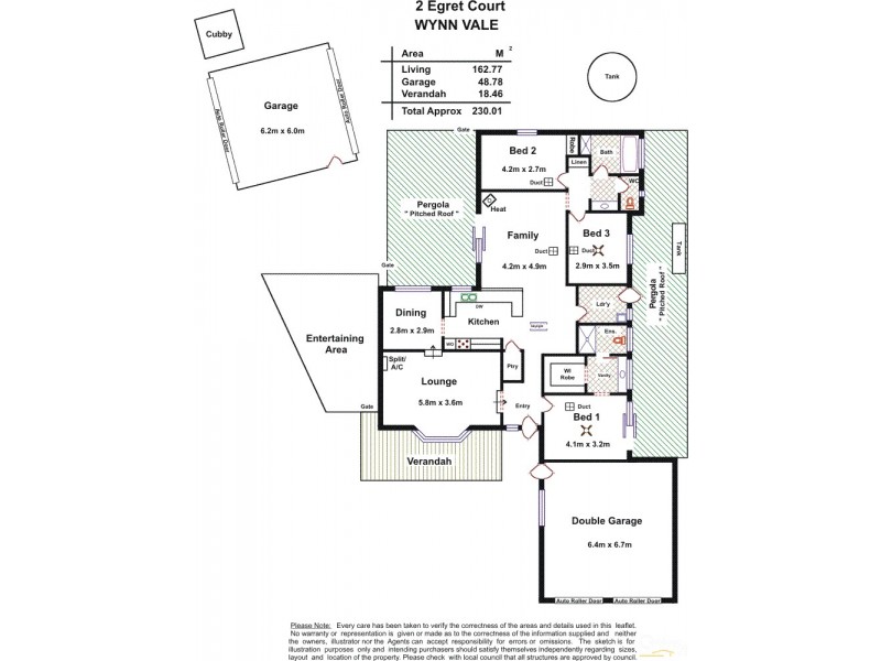 2 Egret Court, Wynn Vale SA 5127 Floorplan