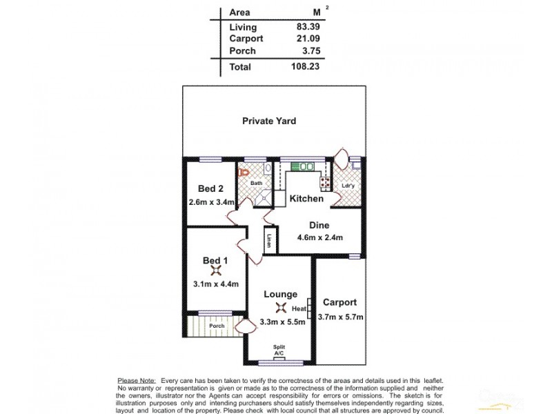 2/11 Sturdee Street, Broadview SA 5083 Floorplan