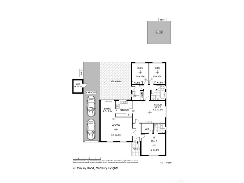 76 Maxlay Road, Modbury Heights SA 5092 Floorplan