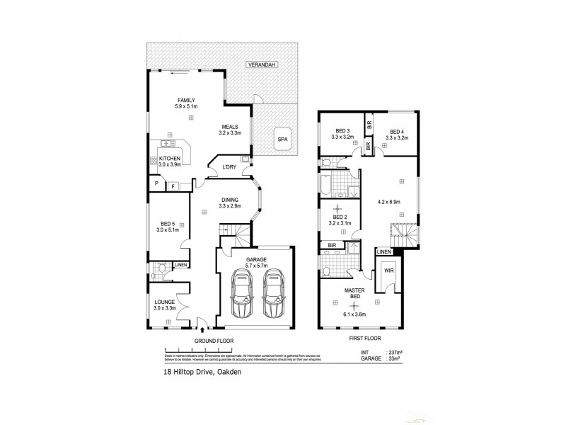 18 Hilltop Drive, Oakden SA 5086 Floorplan