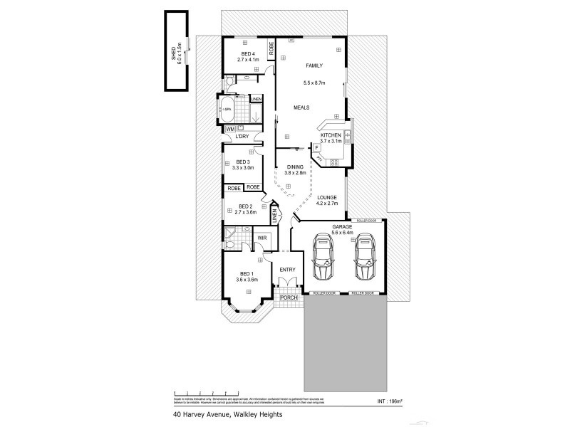 40 Harvey Ave, Walkley Heights SA 5098 Floorplan