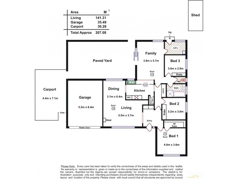 26 Meakin Tce, Seaton SA 5023 Floorplan