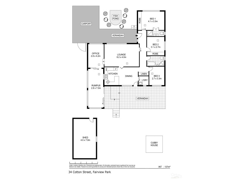 34 Cotton Street, Fairview Park SA 5126 Floorplan