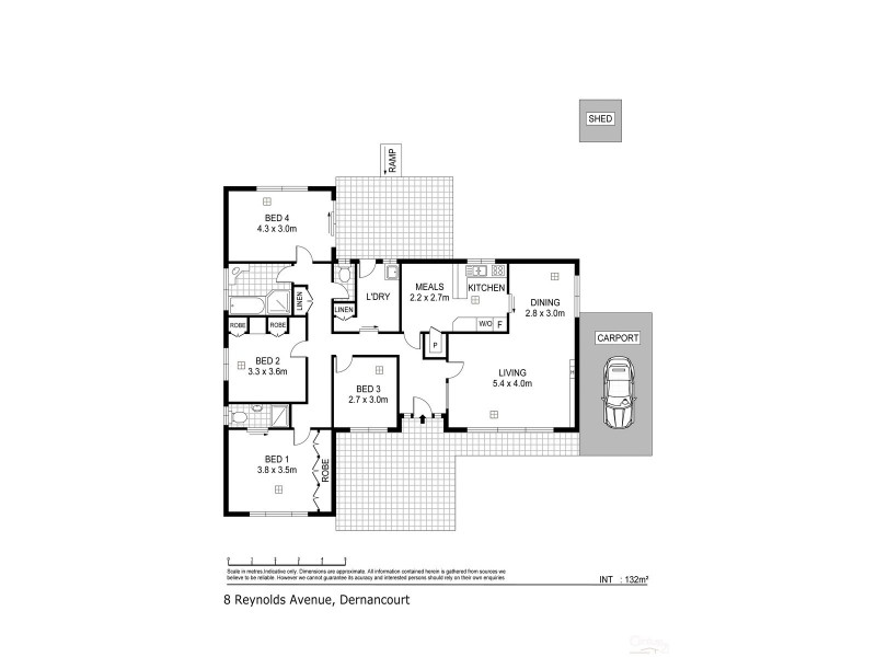 8 Reynolds Avenue, Dernancourt SA 5075 Floorplan