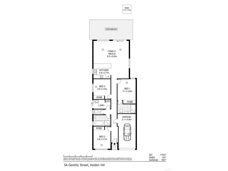 5a Gentilly Street, Holden Hill SA 5088 Floorplan