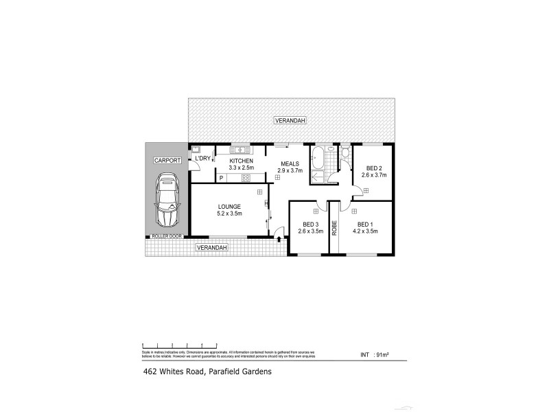 462 Whites Road, Parafield Gardens SA 5107 Floorplan