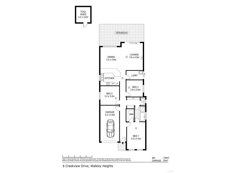 6 Creekview Drive, Walkley Heights SA 5098 Floorplan