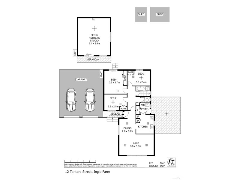 12 Tantara Street, Ingle Farm SA 5098 Floorplan
